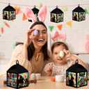 Jengaer 16 Sets Easter Craft Kits with Egg Bunny Design Tissue Paper Lantern, Make Your Own Suncatchers Hanging Ornament DIY Supplies for Easter Home Activity Sunday School Crafts