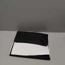 Waterproof Fabric Shower Curtain Liner - Soft & Light-Weight Cloth Shower Curtain with 3 Bottom Magnets, Hotel Quality & Machine Washable - Standard Size 72x72, Color Block Black and White