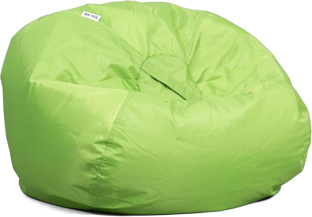 Big Joe Classic Bean Bag Chair, Spicy Lime Smartmax, Durable Polyester Nylon Blend, 2 feet Round (Single)