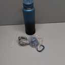 CIVAGO 40 oz Insulated Water Bottle With Straw, Stainless Steel Sports Water Cup Flask with 3 Lids (Straw, Spout and Handle Lid), Double Walled Travel Thermal Canteen Mug, Indigo Black