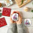 6 x Hippo Christmas Ornaments 2025 - Hippopotamus Ceramic Ornaments for Christmas Tree Decorations, I Want A Hippopotamus, Xmas Gifts for Family, Animal Farm, Holiday Decor