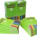 S & E TEACHER'S EDITION 144Pcs Colored Pencils, Pre-sharpened, coloring pencils Christmas Gifts 12 Colors, 12pcs/box, 12Boxes, Total: 144Pcs.