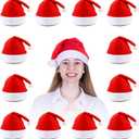 MNKXL Santa Hats Bulk for Adults,Christmas Hats Plus Size,Mens Womens Thickened Red Santa Claus Hat for Xmas Party