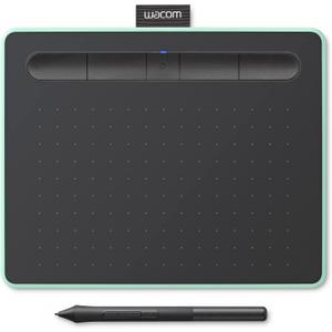Wacom Intuos Small Bluetooth Graphics Drawing Tablet, Portable for Teachers, Students and Creators, 4 Customizable ExpressKeys, Compatible with Chromebook Mac OS Android and Windows - Pistachio