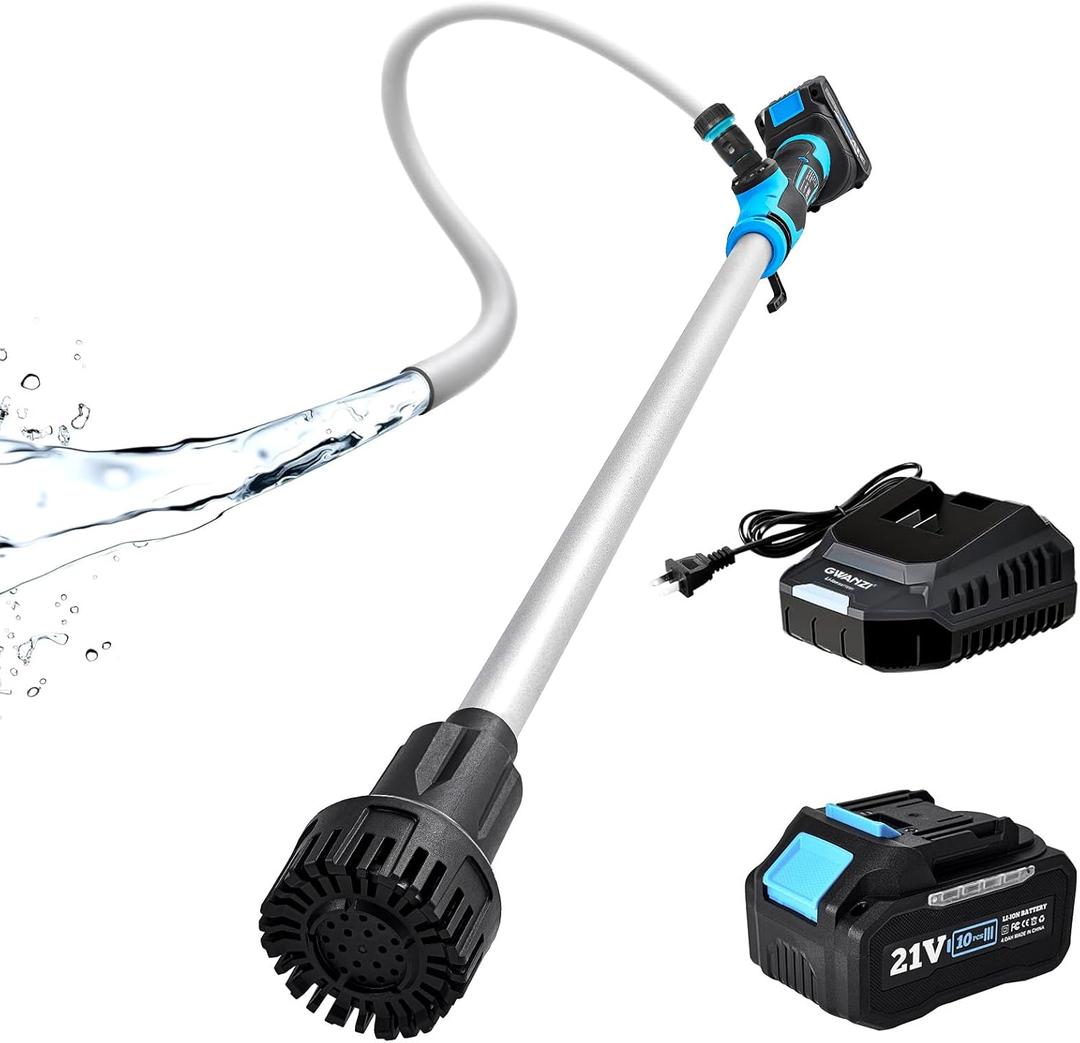 Cordless Stick Water Transfer Pump Compatible with 18V Makita Battery 720GPH 32FT Head Included 4000mAh 21V Battery and 2A Fast Charger Portable Battery Water Pump for Garden Pool RV Boat Draining
