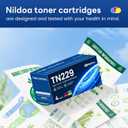 TN229 Toner Cartridges 4 Pack Replacement for Brother TN229BK/C/M/Y TN-229 MFC-L3720CDW MFC-L3780CDW HL-L3280CDW Printer Ink Cartridge(TN2294PK Black Cyan Magenta Yellow)