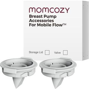 Momcozy Original Replacement Accessories for Upgraded Mobile Flow | Upgraded M9,Original Upgraded M9 Breastfeeding Parts,Valve2 Pack (Duckbill Valve-2PCS)