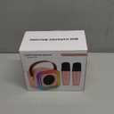 Mini Karaoke Machine for Kids, Girl Toys Gifts, Kids Karaoke Wireless Microphone for 4,5,6,7,8,9,10,11,12 Years Old Boys and Girls Christmas Party Gifts Toys (Rose Color)