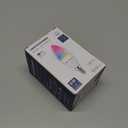 Lightinginside E12 Smart Light Bulbs 60W Equiv., Work with Alexa/Google Home/Smart Life, 500LM 6W RGBCW Candle Candelabra LED Light Bulbs, No Hub Required, 2.4G WiFi Bluetooth Bulb, ETL Listed, 4PCS (Multicolor)