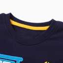 Baby Toddler Boy's Cotton Crewneck Sweatshirt Christmas Clothing 1-7Y (Blue)