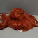 Burnt Orange Wig Human Hair Straight 13x4 Lace Front Wigs for Women Transparent Copper Ginger Lace Front Wigs Pre Plucked Bleached Knots Brazilian Virgin Lace Frontal Wigs 150% Density (10 Inch)