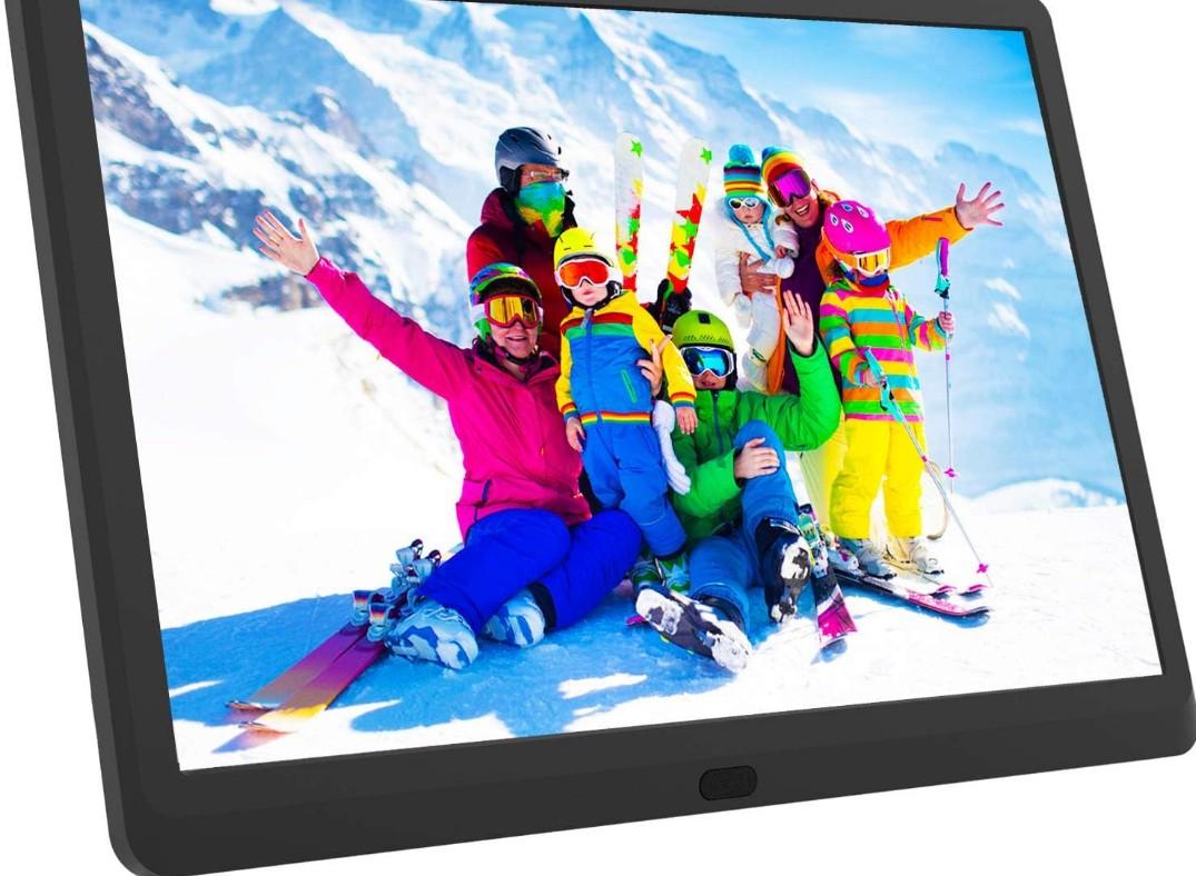 Atatat 10 inch Digital Frame with IPS Screen Digital Photo Frame Adjustable Brightness, Support Sleep Mode Photo Deletion,1080P Video, Music,Slideshow,Remote, Digital Picture Frame