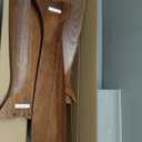 52" Wood Ceiling Fan with Light Remote Control(FCC) Quiet DC Motor 3 Blade Dimmable Ceiling Fans for Bedroom Living Room Indoors and Outdoors Dark Walnut (Walnut Blades+Matte Black Body)