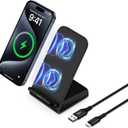 Wireless Charger Stand Samsung S26 Ultra 15W Fast Charging for Galaxy S26+/S26/S25 Ultra/S25 FE/S25 Edge/S25+/S24 FE/S23/S22+, Wireless Desk Phone Charging Station for Google Pixel 10a/10 Pro/9a/8 Pro