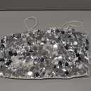 Floerns Women's Contrast Sequin Sleeveless Cropped Cami Shiny Party Camisole Tops Size L
