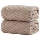 NALIVO Extra Large Bath Towel Sheet-40x80 Inches Oversized,Super Soft,Quick Dry,Microfiber Shower Towels Highly Absorbent,Plush Bathroom Towels for Adults, Premium Quality (Beige, 2PCS)