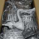 Corner Shower Caddy Tension Pole Adjustable 29124 Inch, 4 Tier Rustproof Shower Organizer Shelf Rack, Quick Installation Bathroom Storage Shower Caddy Corner Pole, Black