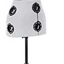 Dritz Twin-Fit Adjustable Dress Form Petite, Sizes US 00-4, Female Sewing Mannequin with Pinnable Body Torso, 13 Dials for Accurate Fitting & 360 Hem Guide