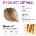 REECHO Clip in Hair Volumizer, 2PCS 6 inch Short Thick Clip in Hairpieces Adding Extra Volume Hair Pieces for Women -Deep Blonde