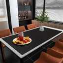 Large Silicone Mat, 72x16 Heat Resistant Mats for Countertop, Cuttable Waterproof Kitchen Counter Mat, Multipurpose Countertop Protector Mat, Silicone Mats for Kitchen Counter (Black)