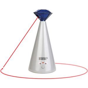 Friends Forever Interactive Laser Cat Toy - Automatic Rotating Laser Pointer for Cool Cats, Electronic Toys for Stimulating Exercise, Battery Powered Auto Lazer, 3 Speed Mode, Blue