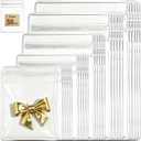 50Pcs Jewelry Storage Bags, Resealable PVC Clear Jewelry Bags Plastic Jewelry Pouches with Self-Sealing Zipper, Anti-Tarnish Bags for Rings, Earrings, Bracelets, and Small Jewelry Packaging