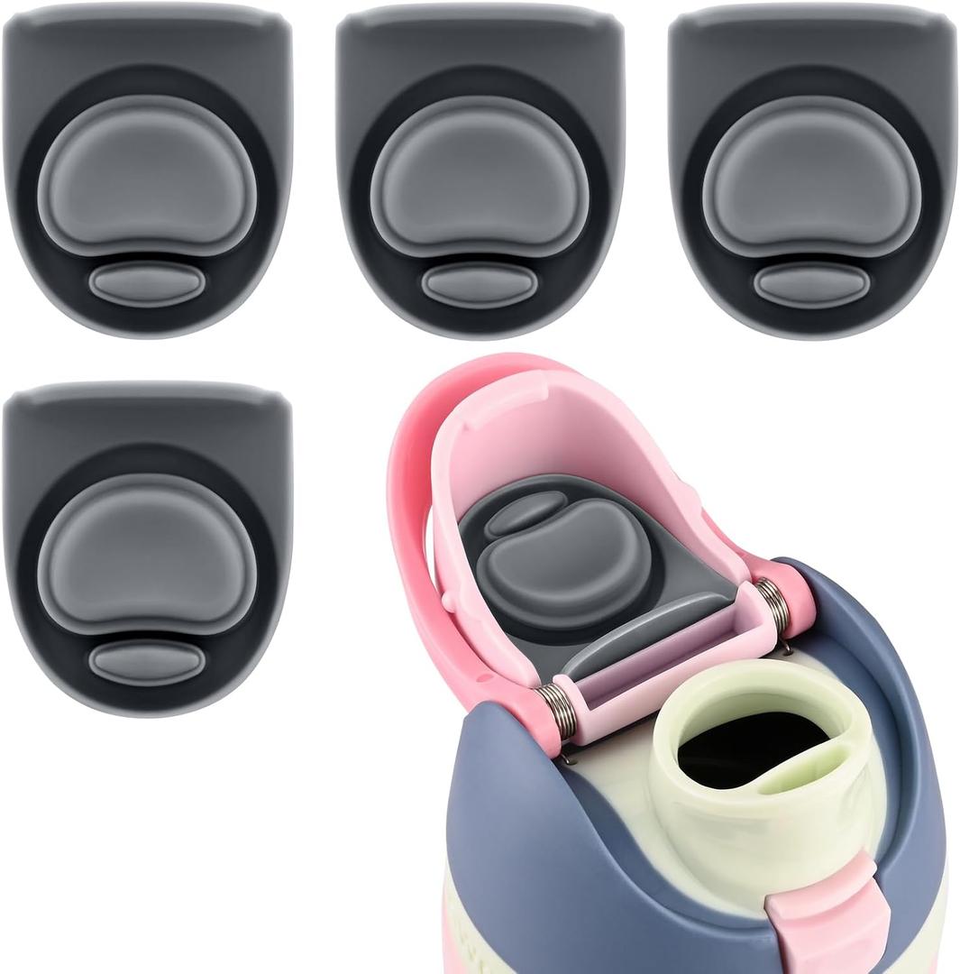 Meliya 4pcs Replacement Stopper Compatible with Owala FreeSip 24oz 32oz, Water Bottle Top Lid Gasket for Owala 16/19/24/32/40oz Seal Bottle Cap Mouth Stopper Part Silicone Plug Accessories