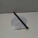 Paper Towel Holder Countertop, Standing Paper Roll Holder with Anti Slip Weighted Base, Stainless Steel Freestanding Paper Towel Holder for Kitchen, Black