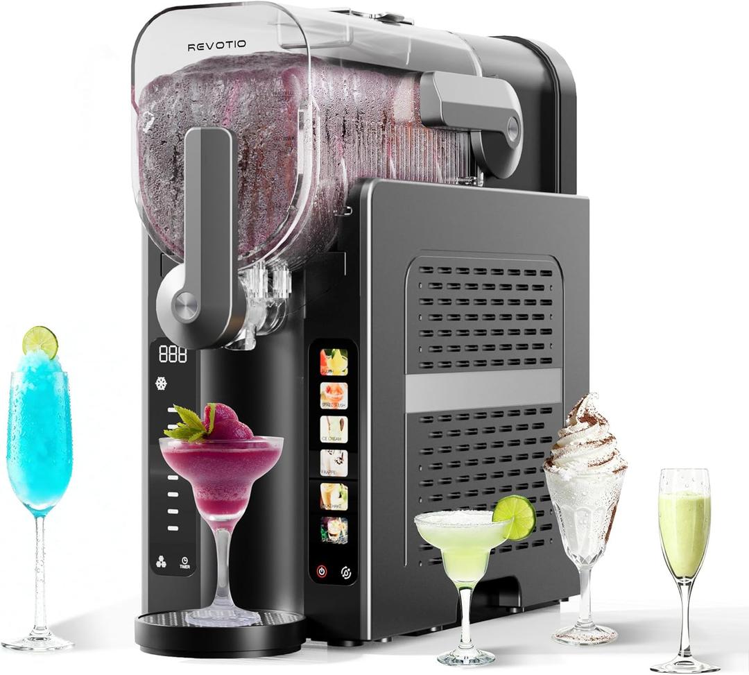Slushie Machine for Home, 88 oz Tank, No Ice Needed, 6 Presets | Frozen Drink Maker, Slushy Machine, Soft Serve, Margaritas, Frappés, Milkshakes, Quiet, Auto-Clean, Perfect For Parties.