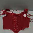 SCARLET DARKNESS Women's Renaissance Corset Tops Vintage Lace Up Overbust Bustier Bodice, Size US 6