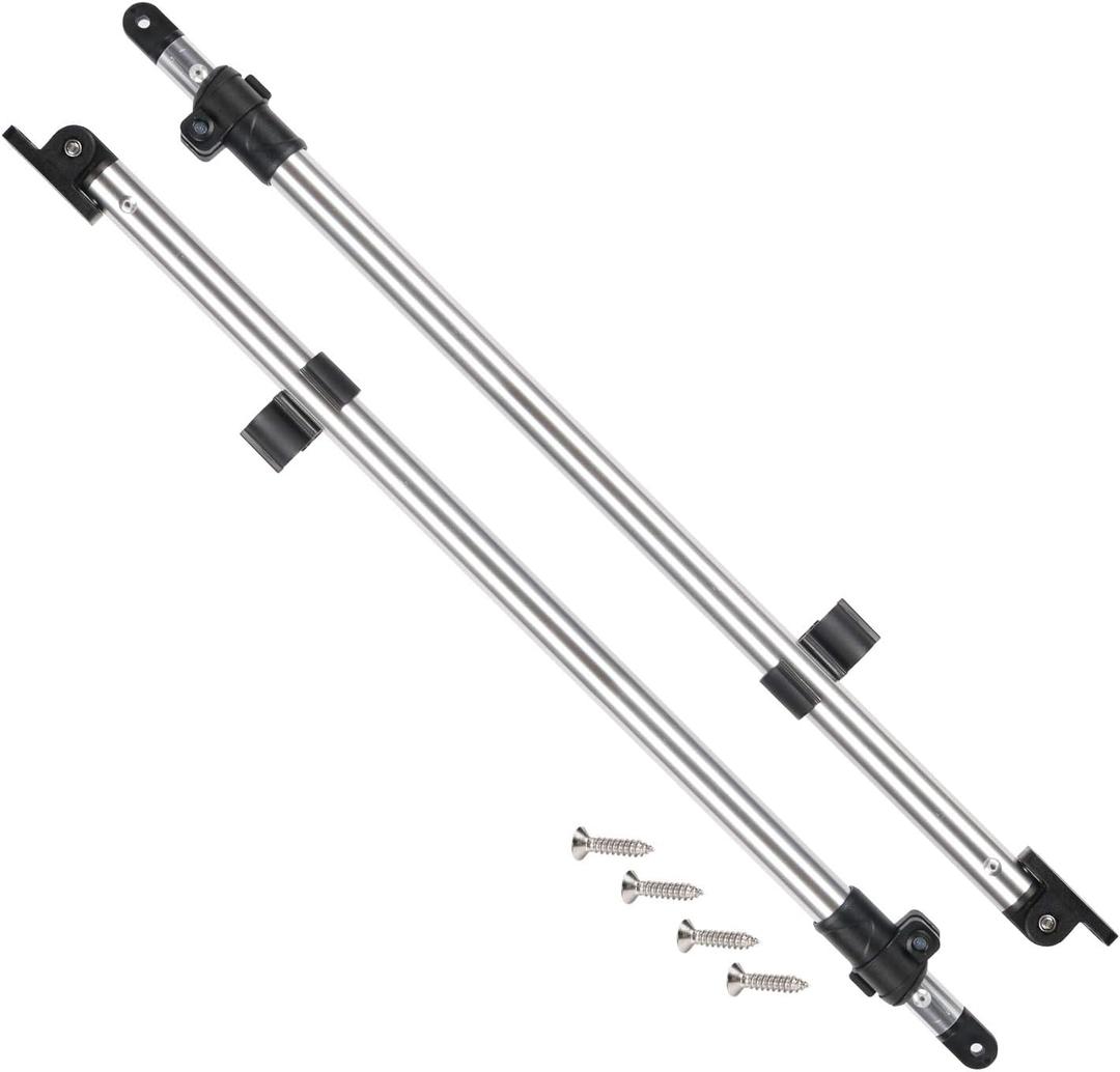 XGEAR Adjustable Bimini Top Rear Support Poles, Universal Fit for 3-4 Bow Bimini Top, Marine Grade Aluminum Pole