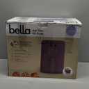 bella 4Qt Slim Air Fryer, Fits-anywhere Kitchenware, EverGood Ceramic Nonstick Coating, Adjustable Temperature, 6 Preset Cooking Options, 60 Min Auto Shutoff w Audible Tone, 3.3lb Capacity, Plum