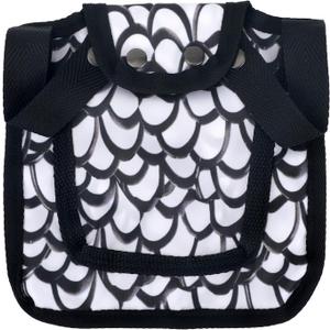 4 x Chicken Saddle for Hens for Protection, 7.48 Inch Comfortable Hen Aprons with Adjustable Strap Chicken Clothes Back & Side Protector Outdoor Poultry Protective Accessories (Black and White)