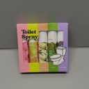 Travel Size Toilet Spray, Bathroom Odor Eliminator, 5 Pack, 1 fl oz Each, Up to 250 Uses, For Home and Travel, Essential Oils Freshener Spray, Orchid, Citrus, Vanilla, Cedar, Lavender