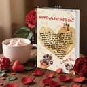 Supoeguk Lovely Valentine's Day Card Gift for Dog Dad, Funny Dog Dad Valentines Gift Ideas, Happy Valentine's Day Card from Dogs