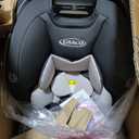 Graco Slimfit 3-in-1 Convertible Car Seat, Slim Car Seat with Space-Saving Design, Highback Booster Seat with 10-Position Headrest, Rear Facing and Forward Facing Carseat, Darcie, Manufacturing Date 2025/07/18