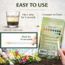 5 x Soil pH Paper Test Kit  50 Tester Strips (3.5-9 Range)  Use for Testing Garden Home Lawn Grass Vegetable Gardening Dirt Yard Compost Outdoor and Indoor Plants, Green
