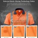 SMASYS Safety Polo Shirt High Visibility Orange (Small)