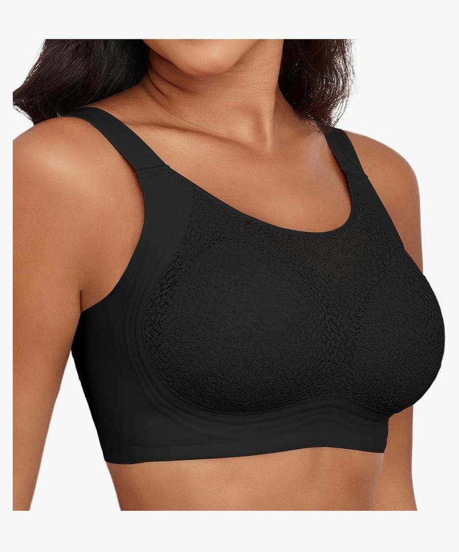 Xcutting Lace Women's Seamless No Underwire Bra Soft Wireless Comfort Bralettes Full Coverage Bralette Everyday T-Shirt Bra (XL)