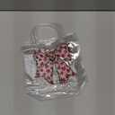 Tioncy 24 Pcs Valentine's Day Clear PVC Gift Bags with Handle Valentines Red Bow Plastic Goodie Candy Treat Tote Bags Valentines Day Coquette Bowknot Romantic Party Favor for Wedding Birthday Supplies