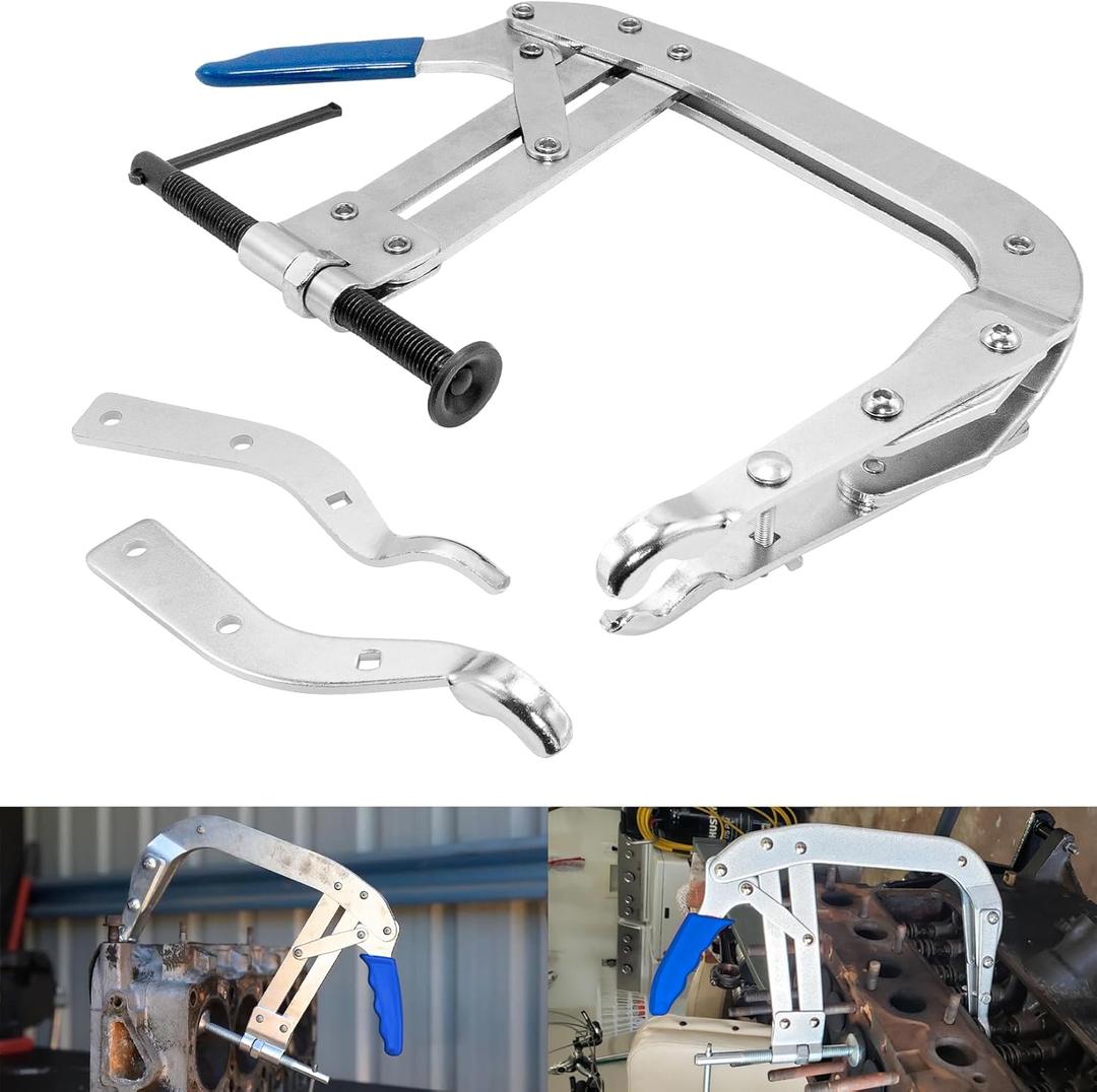 8 in Valve Spring Compressor, Universal Valve Spring Removal Tool Compatible with Most Small and Medium Sized OHV Engines