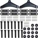 Trailer Axle Equalizer 312L Shackle Kit for Double Eye Leaf Springs 3500 lbs to 5200 lbs Axles (14Pcs Nylon Bushings,14Pcs Bolts,14Pcs Nuts) Tandem Axle Trailer Shackles Equalizers Kit