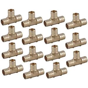 LD Valve-F1807 PEX Fittings-3/4" Pex Tee for PEX Tubing (15-Pack)