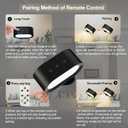 Kitloo Wall Lights, Battery Operated Wall Sconces RGB Ambient Lighting, Color Changing Rechargeable Wall Lamp Fixture with 3 Color Temps, Dimmable LED Lights for Bedroom Reading