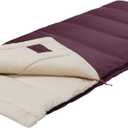 Coleman Autumn Glen Sleeping Bag, Lightweight Sleeping Bag with No-Snag Zipper & Storage Stuff Sack, Machine Washable for Easy Cleaning, Great for Camping, Sleepovers, & Guests