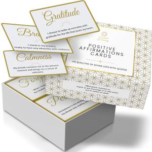 2 x RADIANT HARMONY 144 Daily Affirmation Cards - Women's Inspirational & Mindfulness Cards with Elegant Design 2 x RADIANT HARMONY 144 Daily Affirmation Cards - Women's Inspirational & Mindfulness Cards with Elegant Design