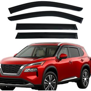 Outside Mount Rain Guards Window Visors for 2021-2025 Nissan Rogue S SV SL,Window Wind Deflectors Vent Visors | Easy Stick-On Installation | Weather Protection for Side Windows,Truck Accessories-4pcs