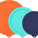 SOPHICO Silicone Replacement Lids for Pyrex Sculpted Glass & Tinted Glass Bowls Mixing Bowls3 sizeContainer not included