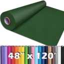 PerkHomy 48" x 1,440" (120') Dark Green Kraft Paper Roll for Craft Bulletin Board Paper Art Table Covering Crafting Gift Wrapping Bouquet Packing Parcel 80GSM 55LB (Dark Green, 48" x 120')