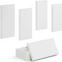 4 Pack High-Density Core with Fabric Cover Acoustic Panels – 24×12×2 In Self-Adhesive Soundproofing and Sound-Absorbing Wall Panels for Echo Reduction in Studio, Theater, or Recording (Linen White)